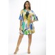 Vestido Curto Viscose Estampa Selva Urbana