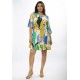 Vestido Curto Viscose Estampa Selva Urbana