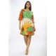 Vestido Curto Viscose Estampa Jardim do Sol