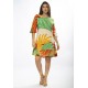 Vestido Curto Viscose Estampa Jardim do Sol