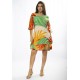 Vestido Curto Viscose Estampa Jardim do Sol
