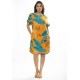 Vestido Curto Viscose com Bolso Estampa Aurora Botânica