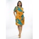 Vestido Curto Viscose com Bolso Estampa Aurora Botânica
