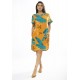 Vestido Curto Viscose com Bolso Estampa Aurora Botânica