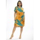 Vestido Curto Viscose com Bolso Estampa Aurora Botânica