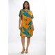 Vestido Curto Viscose com Bolso Estampa Aurora Botânica