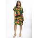 Vestido Curto Viscose com Bolso Estampa Festas dos Tucanos