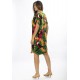 Vestido Curto Viscose com Bolso Estampa Festas dos Tucanos