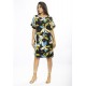 Vestido Curto Viscose com Bolso Estampa Jardim Noturno