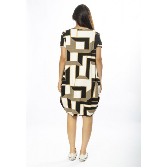 Vestido Curto Malha Amplo Always Estampa Igaci