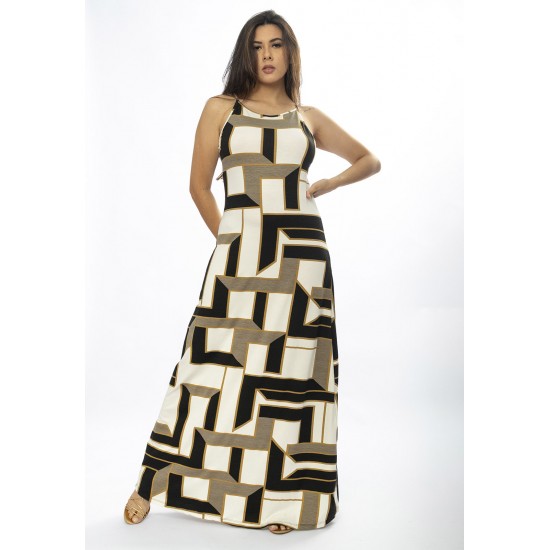 Vestido Longo Malha Trapézio Igaci