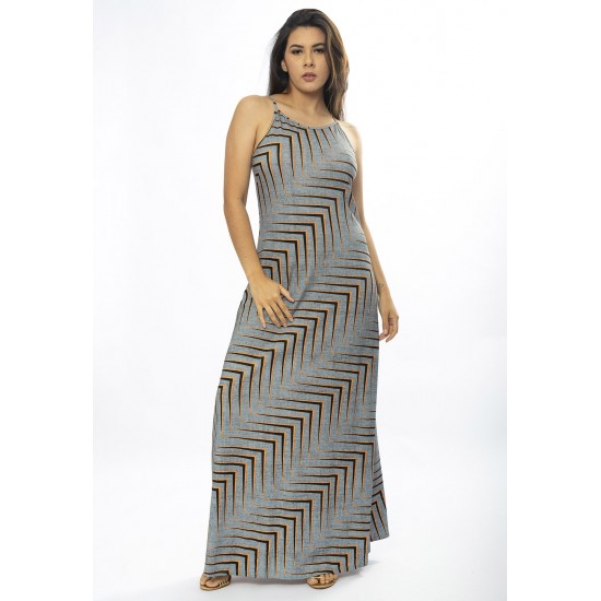 Vestido Longo Malha Trapézio Murici