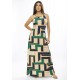 Vestido Longo Malha Trapézio Chapada de Areia