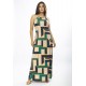 Vestido Longo Malha Trapézio Chapada de Areia
