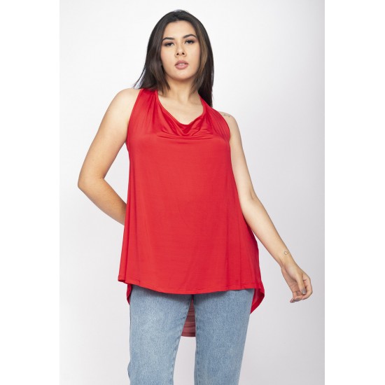 Blusa Ampla Marcelo Versátil Vermelha