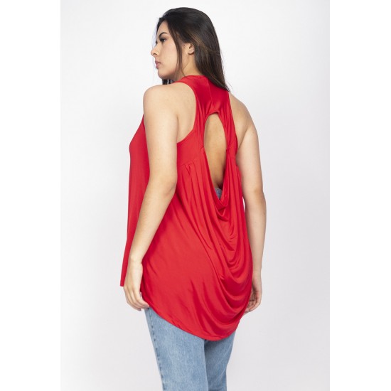 Blusa Ampla Marcelo Versátil Vermelha