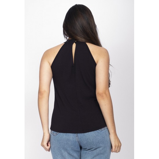 Blusa Trapézio Kaiapó Malha Preta