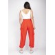 Calça Lisle Cargo Viscose Laranja