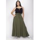 Saia Longa Viscose Verde