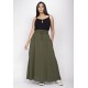 Saia Longa Viscose Verde