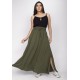 Saia Longa Viscose Verde