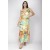 Vestido Midi Plano Estampa Samba das Cores