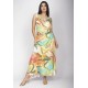 Vestido Midi Plano Estampa Samba das Cores