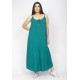 Vestido Longo Caçuá Viscose Alça Fina Verde