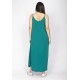 Vestido Longo Caçuá Viscose Alça Fina Verde