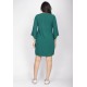 Vestido Curto Viscose Manga Ampla Balli Verde