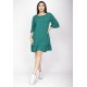 Vestido Curto Viscose Estampa Verde