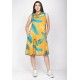Vestido Midi Viscose Regata Piaf Aurora Botânica
