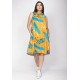 Vestido Midi Viscose Regata Piaf Aurora Botânica