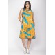 Vestido Midi Viscose Regata Piaf Aurora Botânica