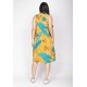 Vestido Midi Viscose Regata Piaf Aurora Botânica