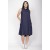 Vestido Midi Viscose Regata Piaf Azul Marinho