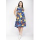 Vestido Midi Viscose Regata Piaf Maré Vibrante