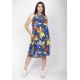 Vestido Midi Viscose Regata Piaf Maré Vibrante