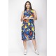 Vestido Midi Viscose Regata Piaf Maré Vibrante