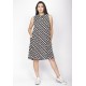 Vestido Midi Viscose Regata Piaf Festa das Margaridas