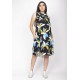 Vestido Midi Viscose Regata Piaf Jardim Noturno