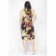 Vestido Midi Viscose Regata Piaf Fesra das Flores Azul
