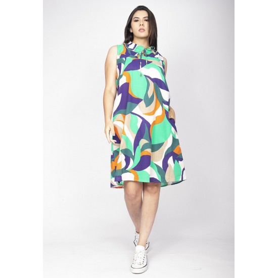 Vestido Midi Viscose Regata Piaf Brisa do Mar