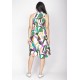 Vestido Midi Viscose Regata Piaf Encanto Botânico