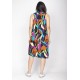 Vestido Midi Viscose Regata Piaf Aurora Urbana