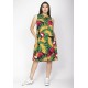 Vestido Midi Viscose Regata Piaf Festa dos Tucanos