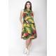 Vestido Midi Viscose Regata Piaf Festa dos Tucanos