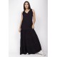 Vestido Aurora Longo Viscose Preto