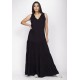 Vestido Aurora Longo Viscose Preto