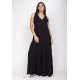 Vestido Aurora Longo Viscose Preto